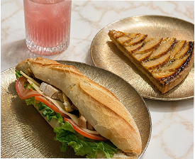 Sandwich crudités curry