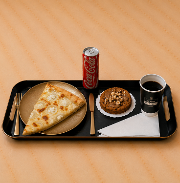 Part de pizza chèvre miel