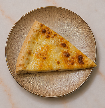 Part pizza quatre fromages