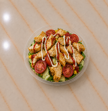 Salade de pâte avec poulet tenders