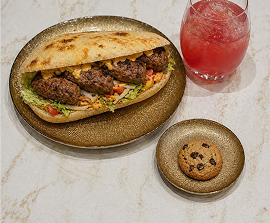 Panini poulet kebab